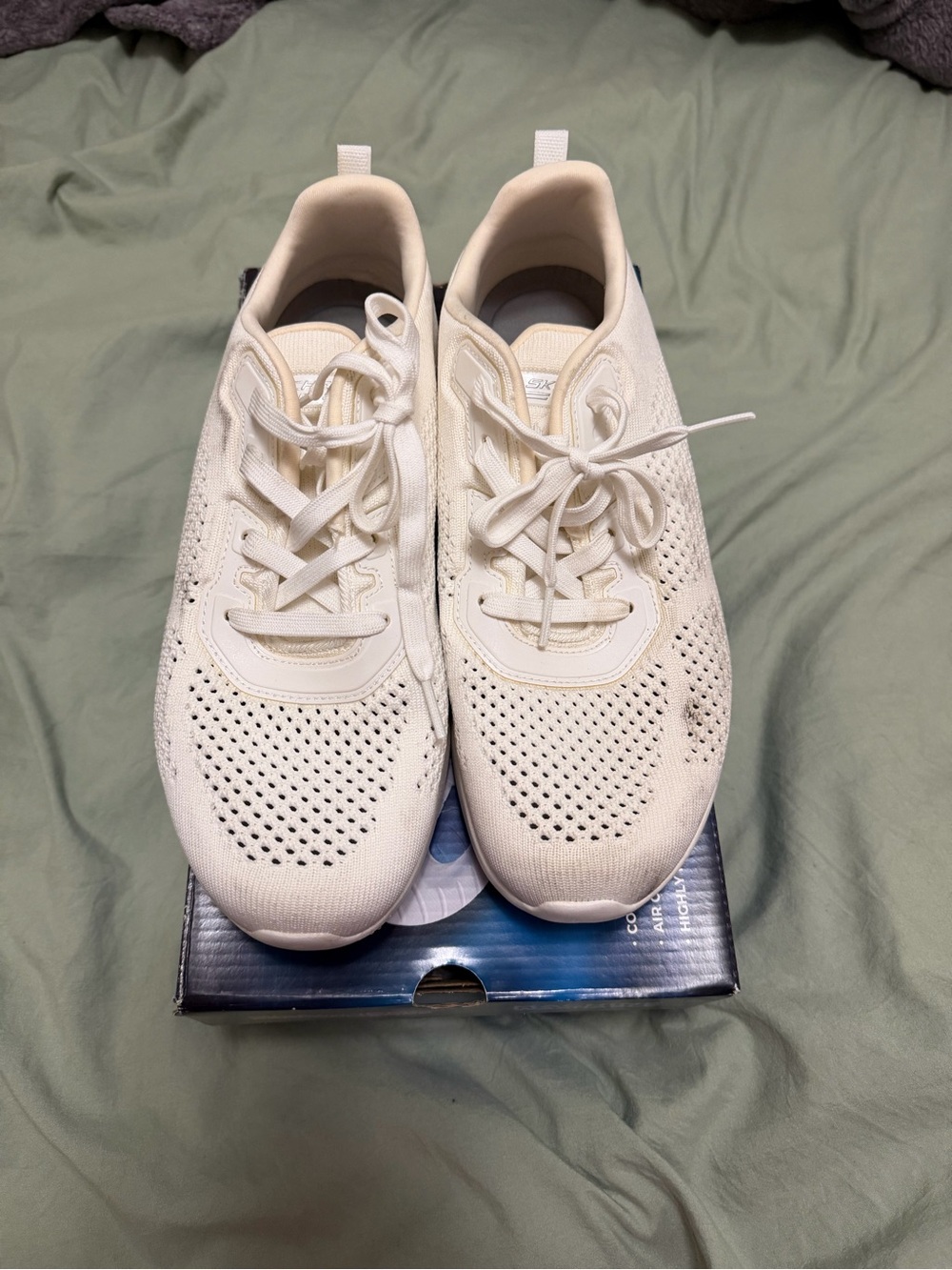 Skechers Women’s Ivory/Off-White Athletic Sneakers